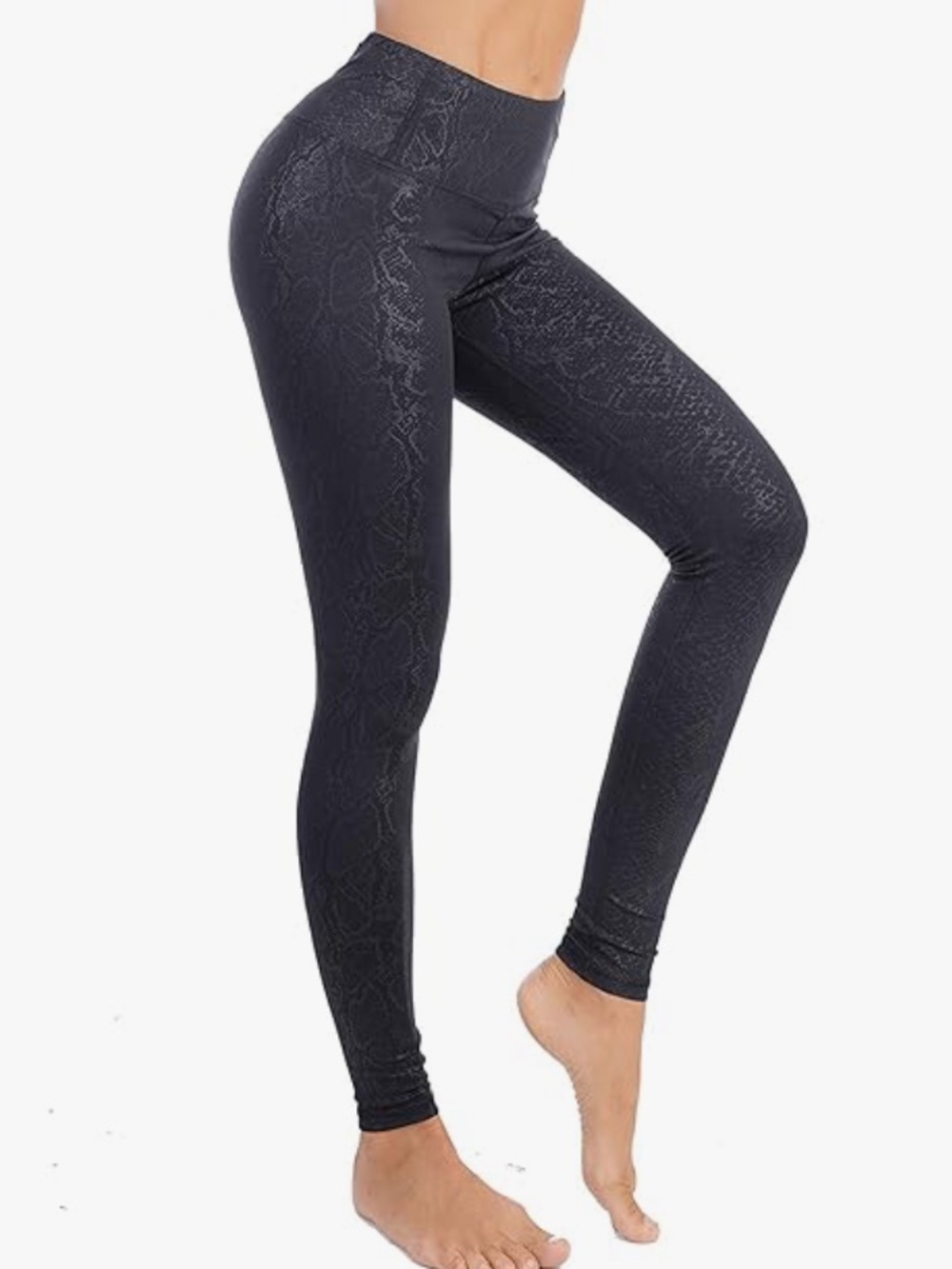 Snake print leggings